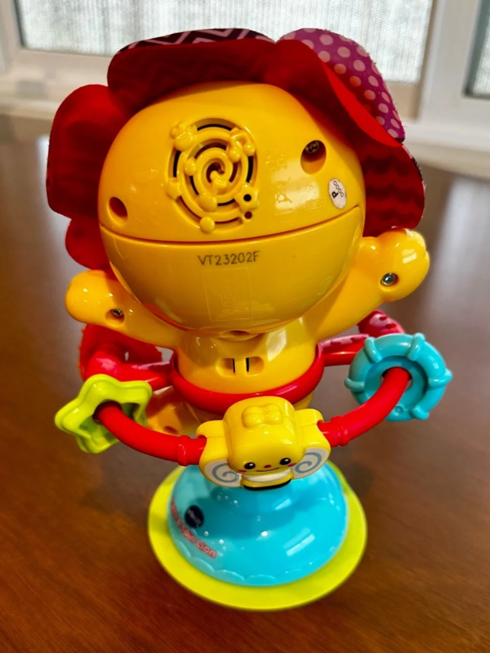 VTech Baby Bright Yellow Lion Activity Toy with Colorful Rings - Kids Toys